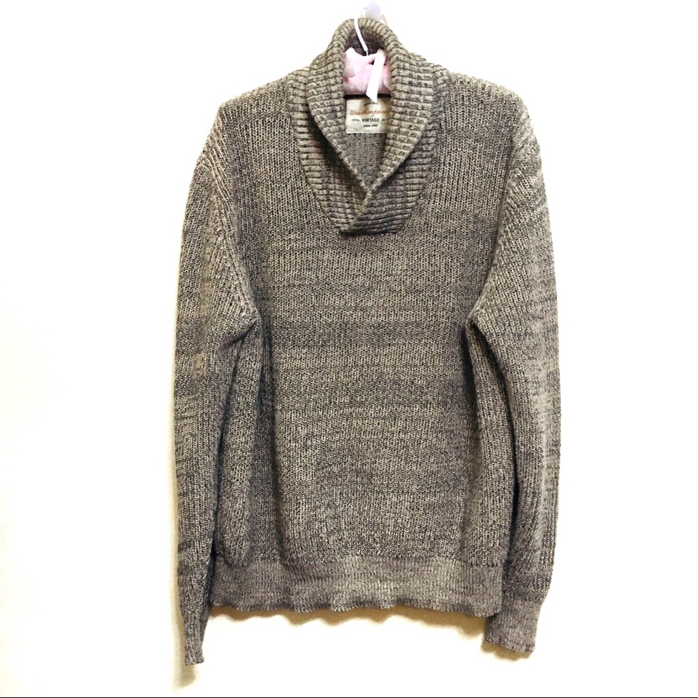 Vintage Oversized Weatherproof Tan Brown Neutral Color Sweater